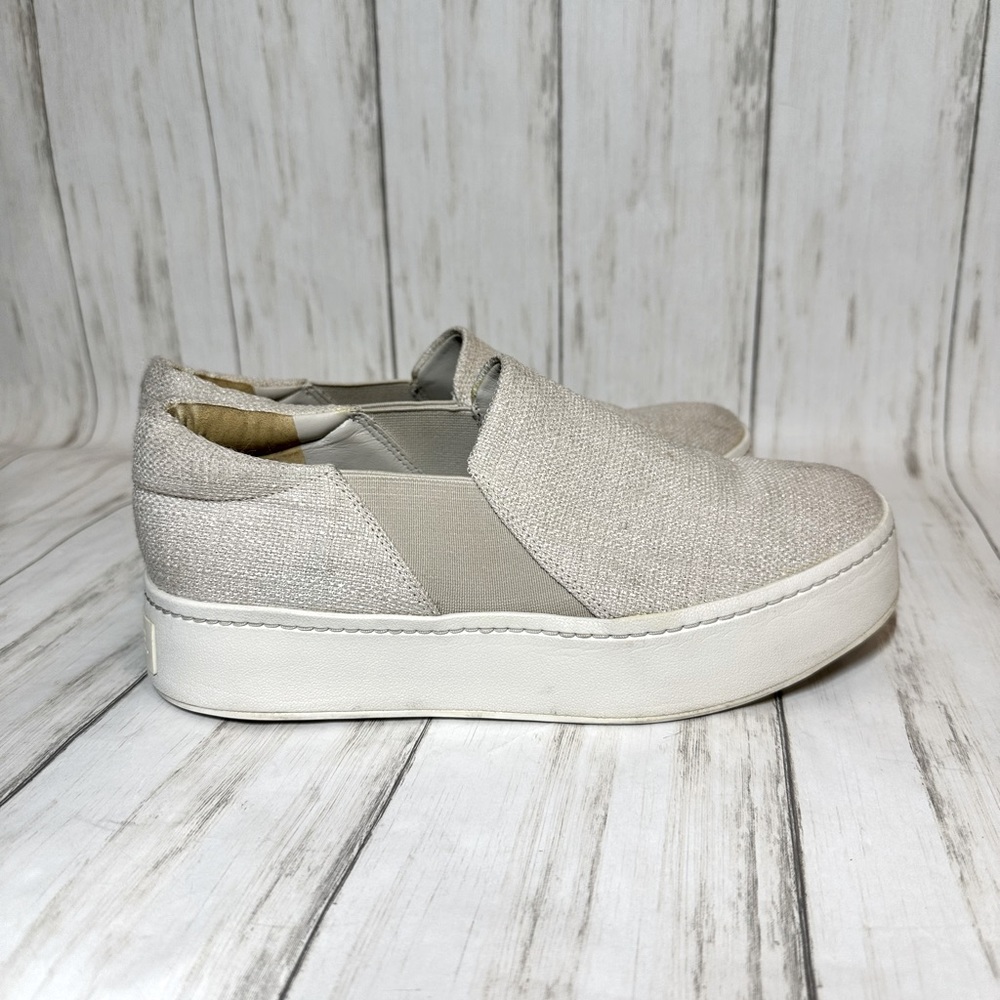Vince warren beige platform sneakers size 7.5 - Picture 2 of 7